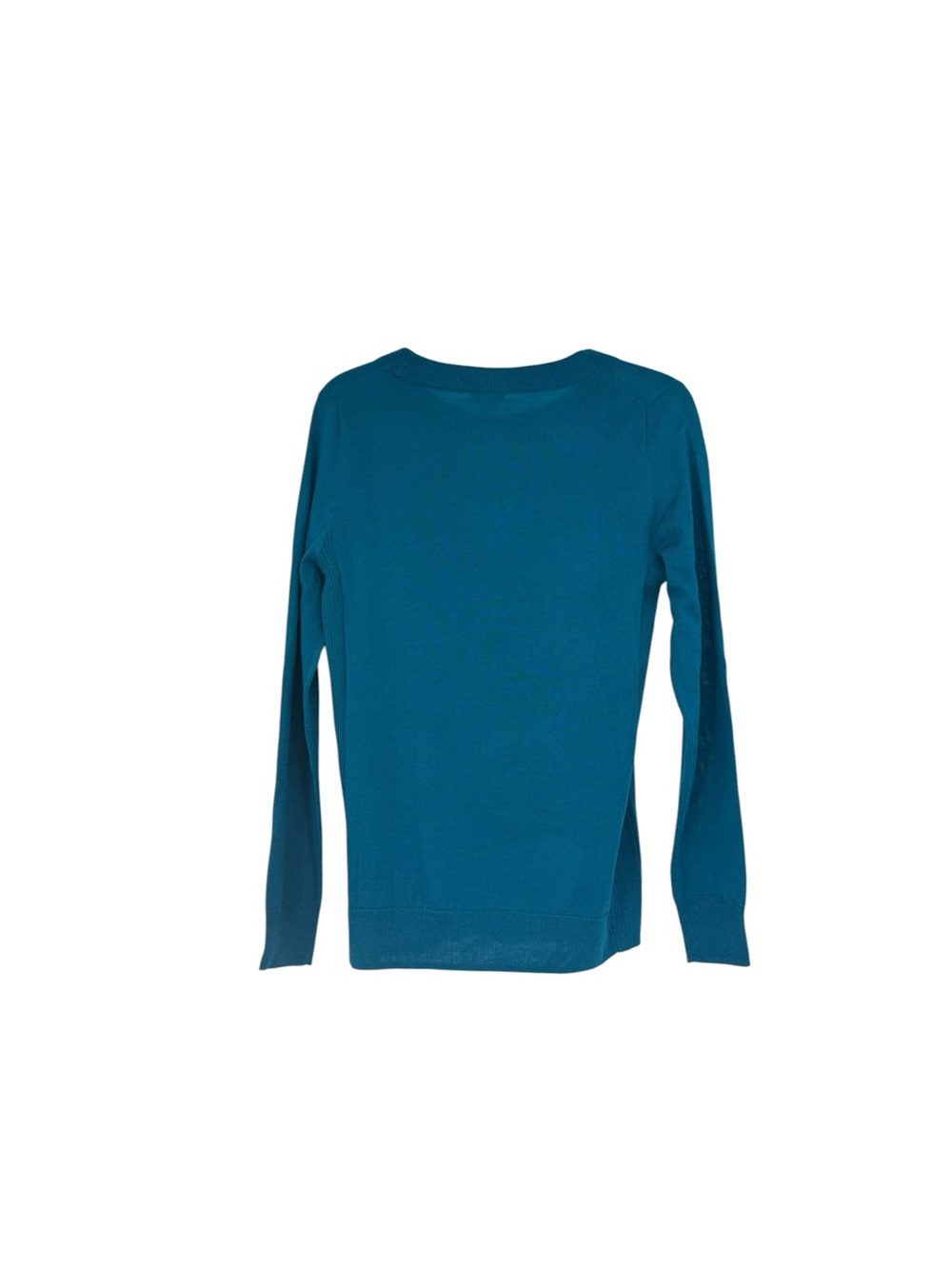 J Crew Peacock Blue Crewneck Lightweight Merino Wool Blend Sweater XS - Picture 3 of 13